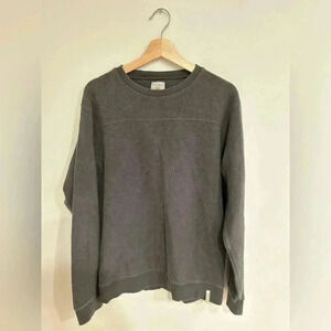 SCALPERS CO Crewneck olive green/gray sweatshirt XL/L jcrew club Monaco alo